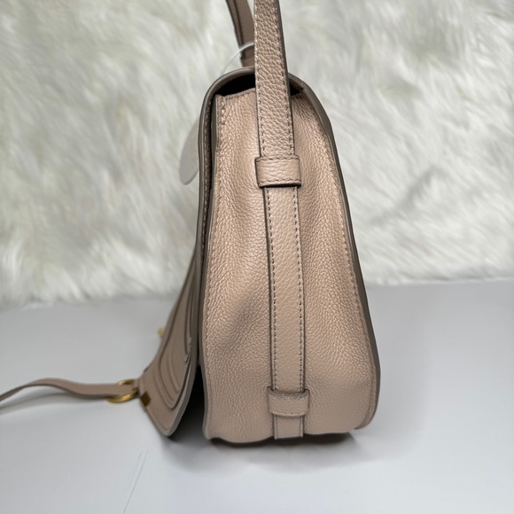 Chloé Marcie Medium Leather Crossbody - Nomad Beige - Picture 3 of 12